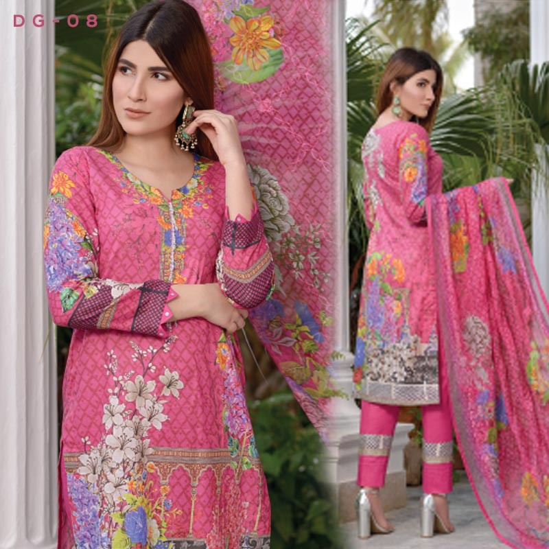 Ghonghat Pakistani Lawn DG- 08