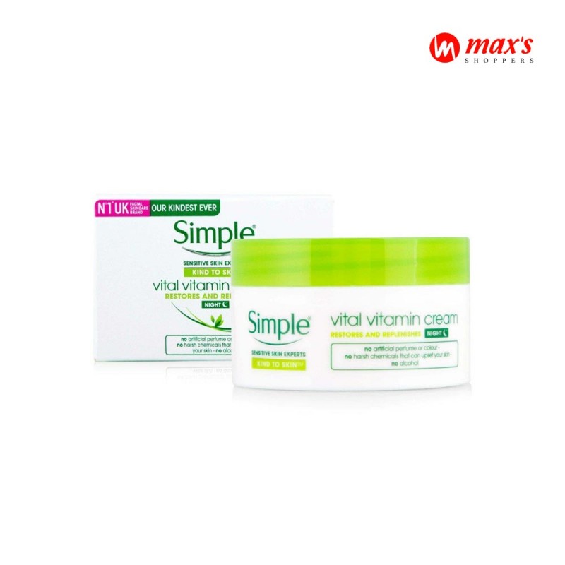 Simple kind to skin vital vitamin night cream- 50ml