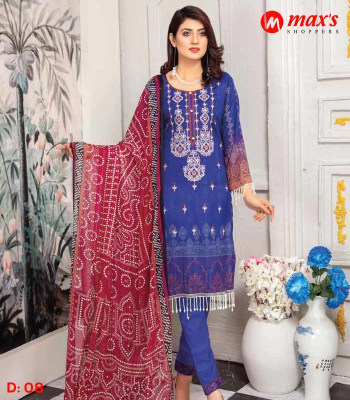 Aalaya Pakistani Lawn  Chunri D8