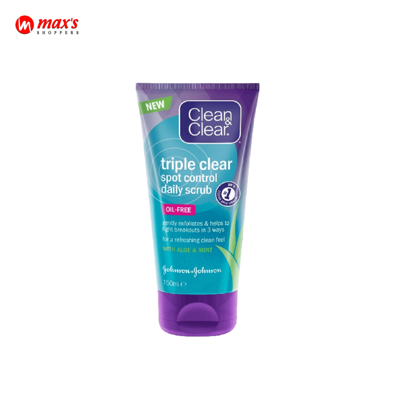 Clean and clear triple clear spot control daily scrub 150ml