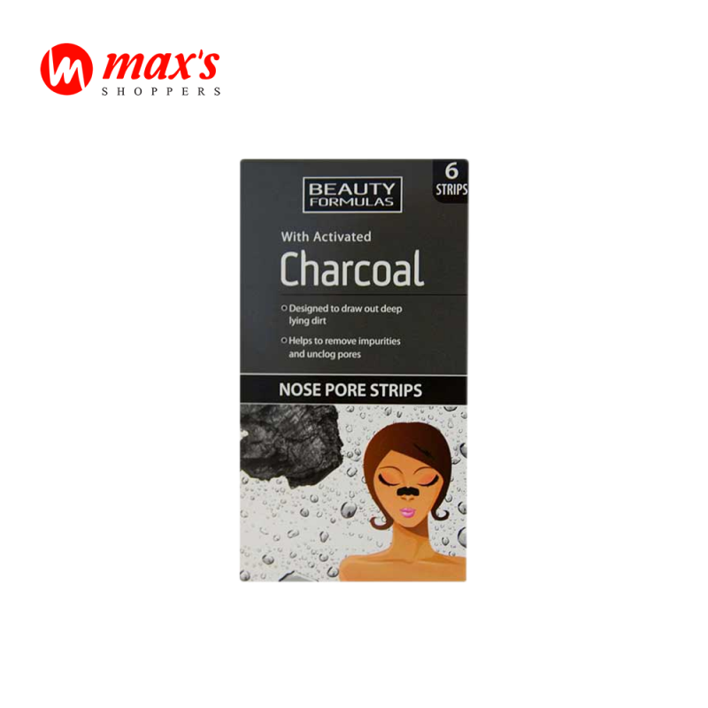 Beauty Formulas Activated Charcoal Nose Pore Strips - 6 strips
