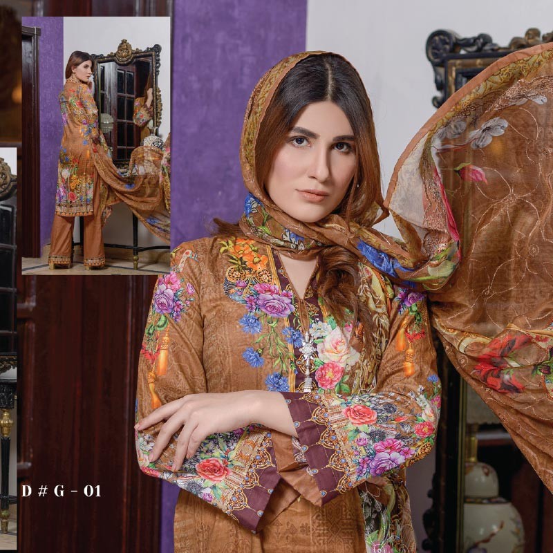 Ghonghat Pakistani Lawn DG- 1