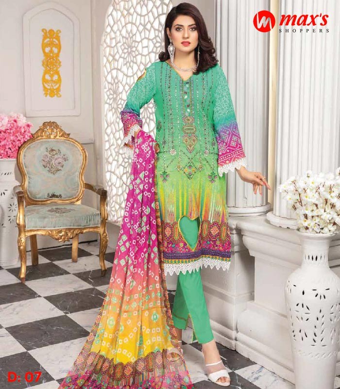 Aalaya Pakistani Lawn  Chunri D7